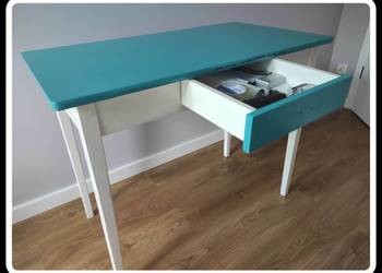 Stolik biurko z szufladką 99 cm x 55 cm stół PRL