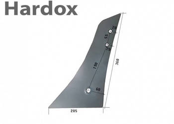 Pierś HARDOX VRP290/L części do pługa RABEWERK