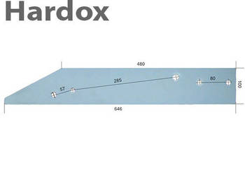 Płoza długa HARDOX 96094/P części do pługa OVERUM