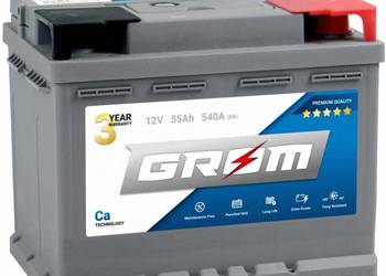 Akumulator 55Ah 540A GROM Premium