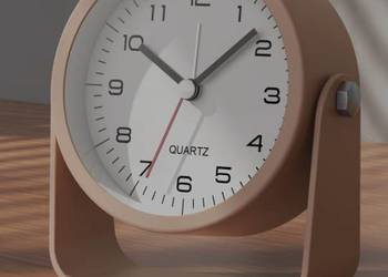 Minimalistyczny zegar biurkowy Quartz – Styl retro w nowoczesnym wydaniu!