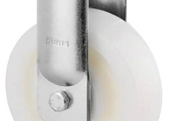 Koło skrętne, widły i płytka ze stali spawanej, ocynkowane i chromowane, 9…