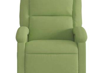 vidaXL Fotel rozkładany, jasnozielony, obity aksamitem(SKU:371800)