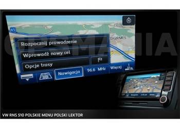Polskie menu polski lektor Mapa VW RNS 510 810 V17 Volkswagen Skoda Łódź