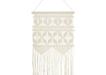 Makrama ścienna 40 x 80 cm bawełniana WM-323997