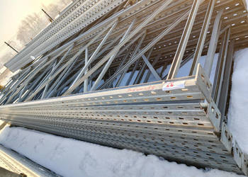 Ramy regałów wysokiego składowania BITO 9 sztuk 6.4 m x 1.3 m cynkowane (6…