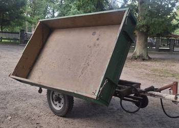 Przyczepa wywrotka 3stronny kipper hydrauliczny do traktorka