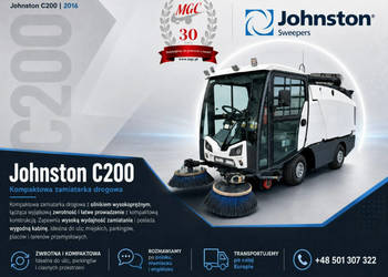 zamiatarki Johnston C200/201 Johnston C200 / KOMPAKTOWA ZAMIATARKA DROGOWA