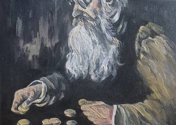 "Żyd liczący pieniądze"