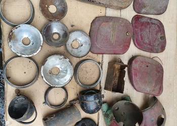 Jawa SHL stare motocykle części puszka lampa osłona ramka pozostałości