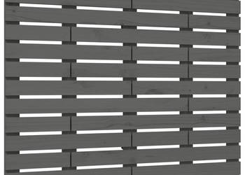 Wezgłowie łóżka szare 96x3x915 cm lite drewno sosnowe WM-824675