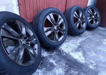 Alufelgi 18 5x112 skoda, VW, seat nowe opony Kormoran
