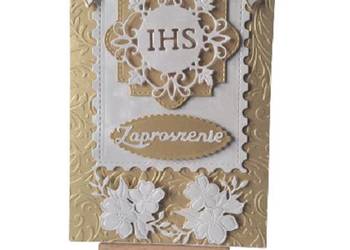 ZAPROSZENIA KOMUNIA UNIWERSALNE IHS W RAMCE KOKARDY B6 ZŁOTO – BIEL ZAPROSZENIA KOMUNIA UNIWERSALNE IHS W RAMCE KOKARDY B6 ZŁOTO – BIEL