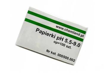 Paski pH lakmusowe uniwersalne 100 szt, 5.5-9.0 nowe