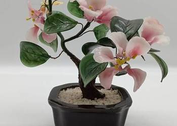 Dekoracja Vintage Drzewko kwiaty szklane Chiny lata 1970\80