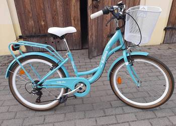 Rower dla dziewczynki koła 24'' jak NOWY
