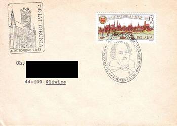 Kop. Okol. XVI Ogól.Wyst. Filat.Toruń 1983