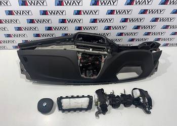 BMW G30 G31 M5 F90 DESKA KONSOLA ORYGINAŁ HUD MIĘKKA SKÓRA USA AIRBAG