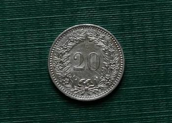 SZWAJCARIA - 20 rappenów, 1985r