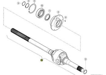 Claas Xerion 4000 - mechanizm róźnicowy dyferencjał - półoś 0006278370