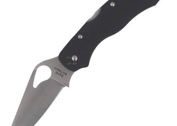 Nóż składany Spyderco Byrd Harrier 2 G-10 Black, Plain (BY01GP2)