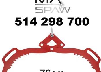 chwytak samozaciskowy 10mm stal konstrukcyjna do drewna kłód 70cm