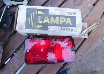PRL- Oryginalna lampa tylna/ cofania marki Wesem z lat 70-tych- FIAT 126P