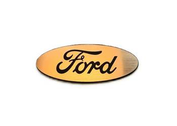 Emblemat Ford 60x24mm złoty naklejka znaczek zamiennik
