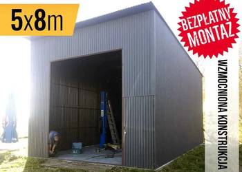 Garaż blaszany Jednospadowy |WITA|Zadaszenie Boczne|HALA| -GRZYWSTAL