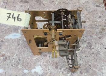 746 Mechanizm zegara ściennego Gustav Becker GB P42 sprawny 3 młotki