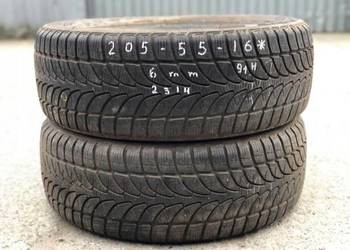 2 x Opona zimowa Bridgestone Blizzak LM-32 205/55R16 91 H 6mm 2014rok