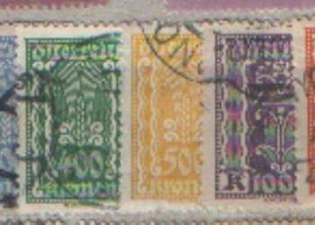 Zn. Austria Mi 367, 83, 5 - 7, 91, 3, 6 kas  1922
