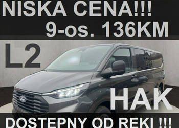 Ford Transit Custom L2 Trend 136KM Kamera Klima tył. Czujniki Hak! 1881 zł…