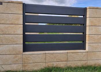 Sztachety, Ogrodzenie palisada Lamele 14/19 cm Panel Przęsło Kazimierza Wlk