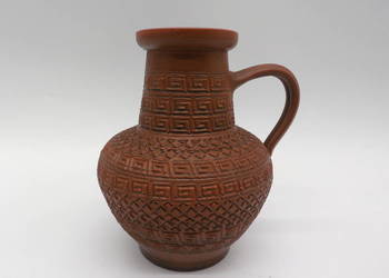 Stary Gliniany Dzbanek Wazon z Uchem Rustykalny Vintage 227/15
