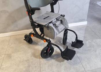 Balkonik rehabilitacyjny ervovte 2w1 – wózek transportowy, chodzik,