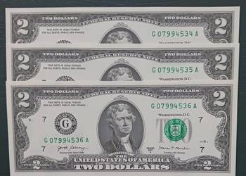 3x2 dolary USA - T.Jefferson - men.G - Chicago Illinois s.A