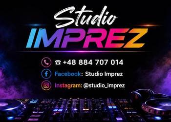 Studio Imprez  DJ Nagłośnienie ciężki dym efekty świetlne lasery pianaparty