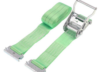 PAS TRANSPORTOWY  2t,  5m ZIELONY  B=50mm , G= 1M , P=4M , HAK TYP E