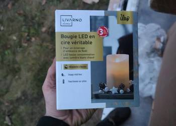 świeca led z prawdziwego wosku