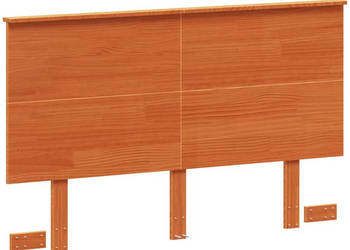 Wezgłowie do łóżka woskowy brąz 135 cm lite drewno sosnowe WM-844373