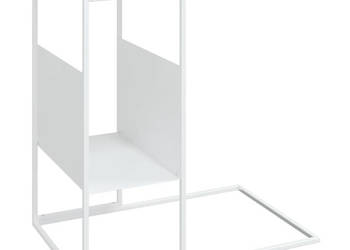Stolik boczny biały 55x36x595 cm materiał drewnopochodny WM-343107