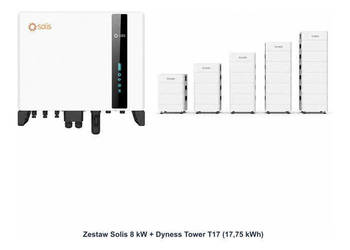 Zestaw Solis 8 kW + Dyness Tower T17 17,75 kWh