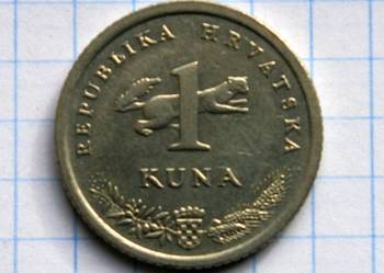 1 KUNA 1999 ROK - CHORWACJA 1 KUNA 1999 ROK - CHORWACJA