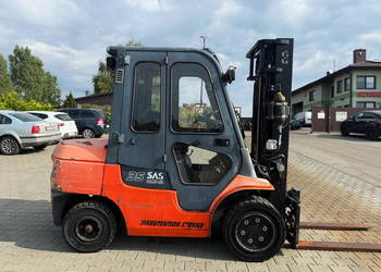 wózek widłowy TOYOTA 7FDJF35 diesel 3500kg kabina przesuw pozycjoner