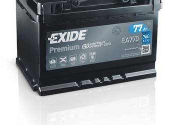 Akumulator 77Ah 760A Exide Premium PRAWY PLUS