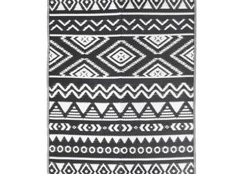 Dywan zewnętrzny czarny 140 x 200 cm PP WM-316978