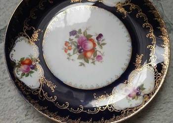 Talerz Rosenthal 1926 rok kobalt owoce duży