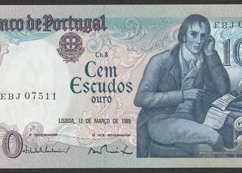 Portugalia 100 escudos 1985 - STAN BANKOWY UNC