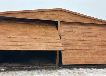 Garaż blaszany Garaże drewnopodobny 6x6  (dowolne wymiary)